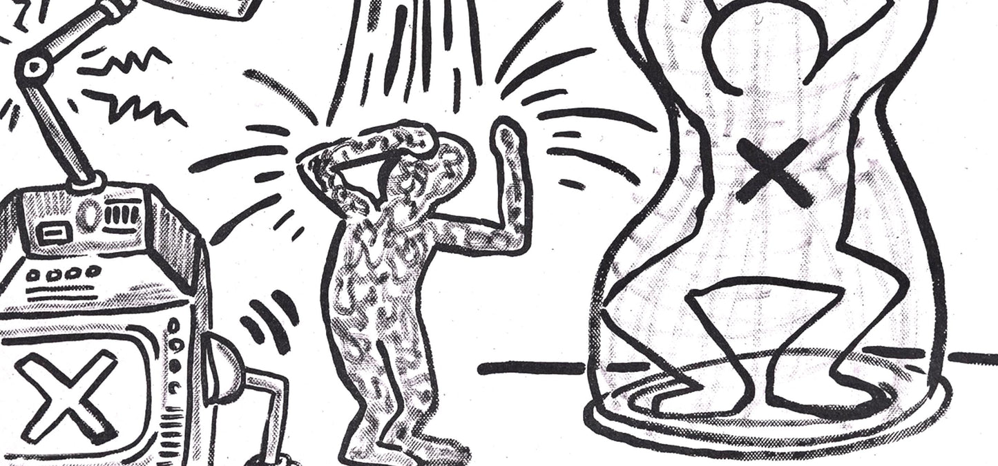 Keith Haring, Composition, Against All Odds, Lithograph