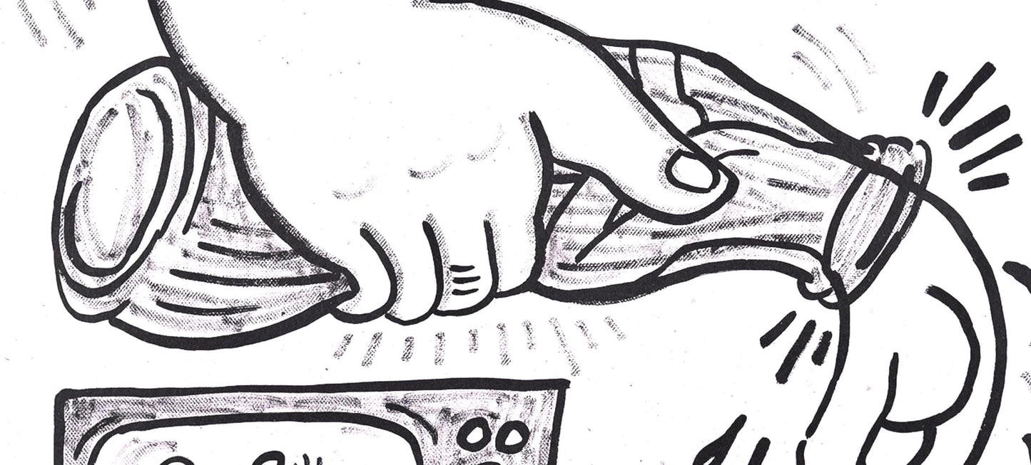 Keith Haring, Composition, Against All Odds, Lithograph