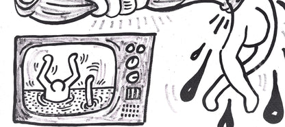 Keith Haring, Composition, Against All Odds, Lithograph