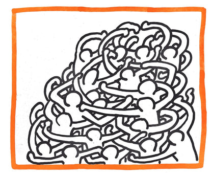 Keith Haring, Composition, Against All Odds, Lithograph