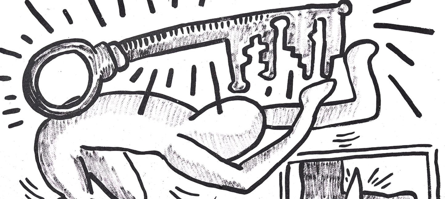 Keith Haring, Composition, Against All Odds, Lithograph