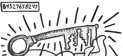 Keith Haring, Composition, Against All Odds, Lithograph