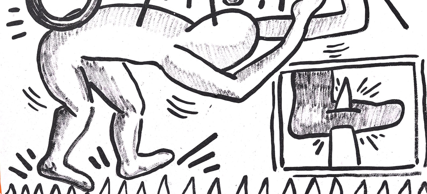 Keith Haring, Composition, Against All Odds, Lithograph