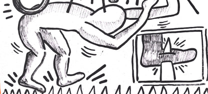 Keith Haring, Composition, Against All Odds, Lithograph