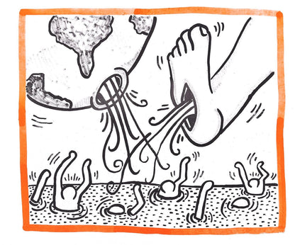 Keith Haring, Composition, Against All Odds, Lithograph