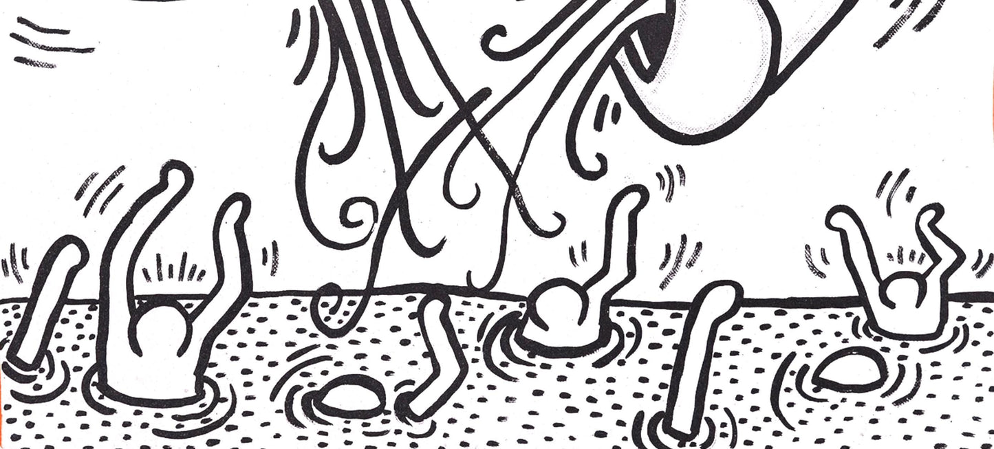 Keith Haring, Composition, Against All Odds, Lithograph