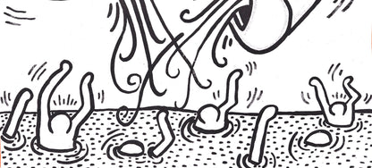 Keith Haring, Composition, Against All Odds, Lithograph