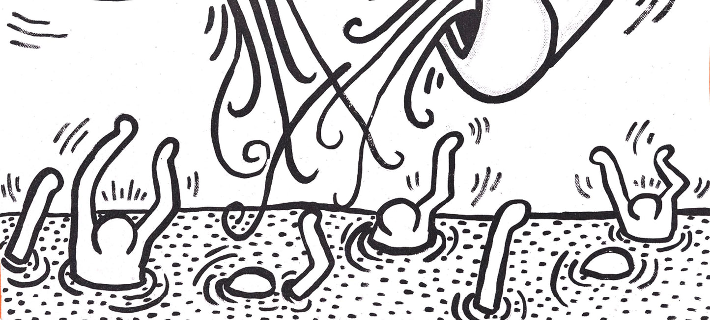 Keith Haring, Composition, Against All Odds, Lithograph