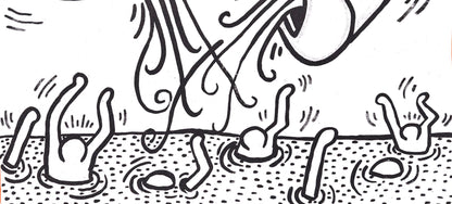 Keith Haring, Composition, Against All Odds, Lithograph