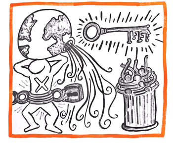 Keith Haring, Composition, Against All Odds, Lithograph