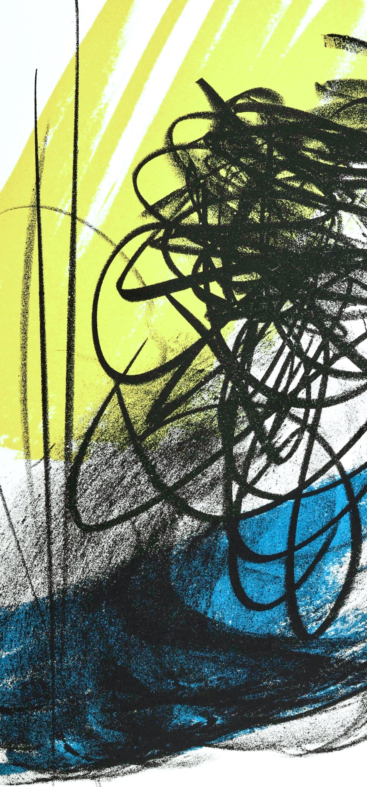 Hans Hartung, L Diffr-2, San Lazzaro Et Ses Amis, Xxe Sicle, Lithograph