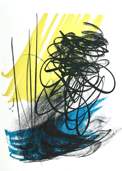 Hans Hartung, L Diffr-2, San Lazzaro Et Ses Amis, Xxe Sicle, Lithograph