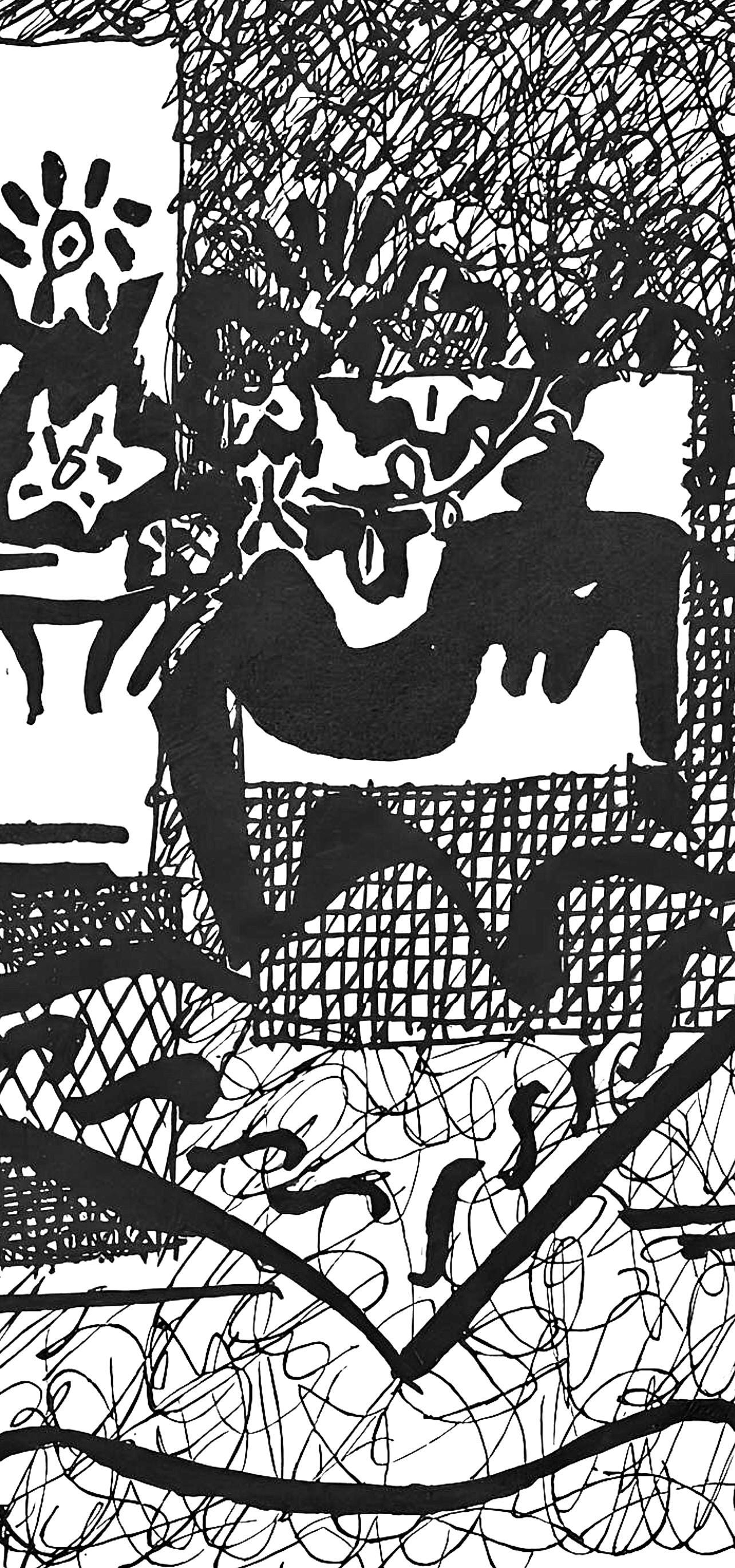 Pablo Picasso, Composition (Johnson/Vollard 193; Monod 10485), Hlne Chez Archimde, Woodcut