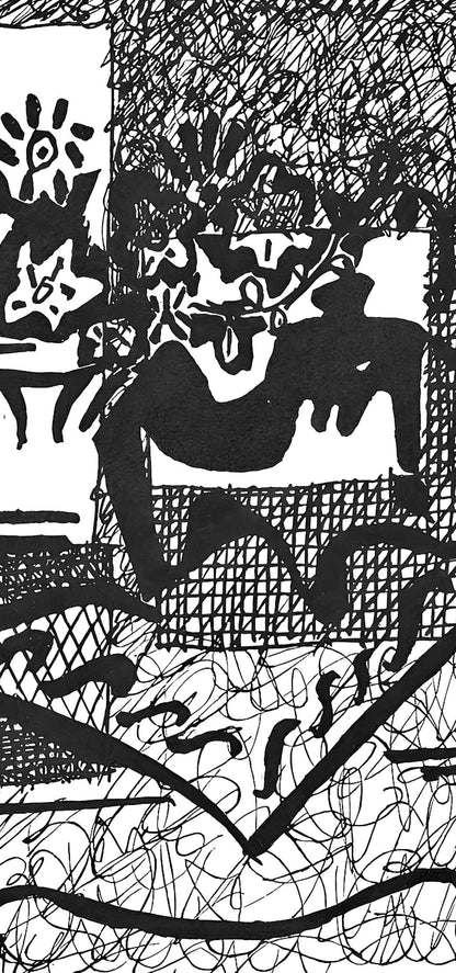 Pablo Picasso, Composition (Johnson/Vollard 193; Monod 10485), Hlne Chez Archimde, Woodcut