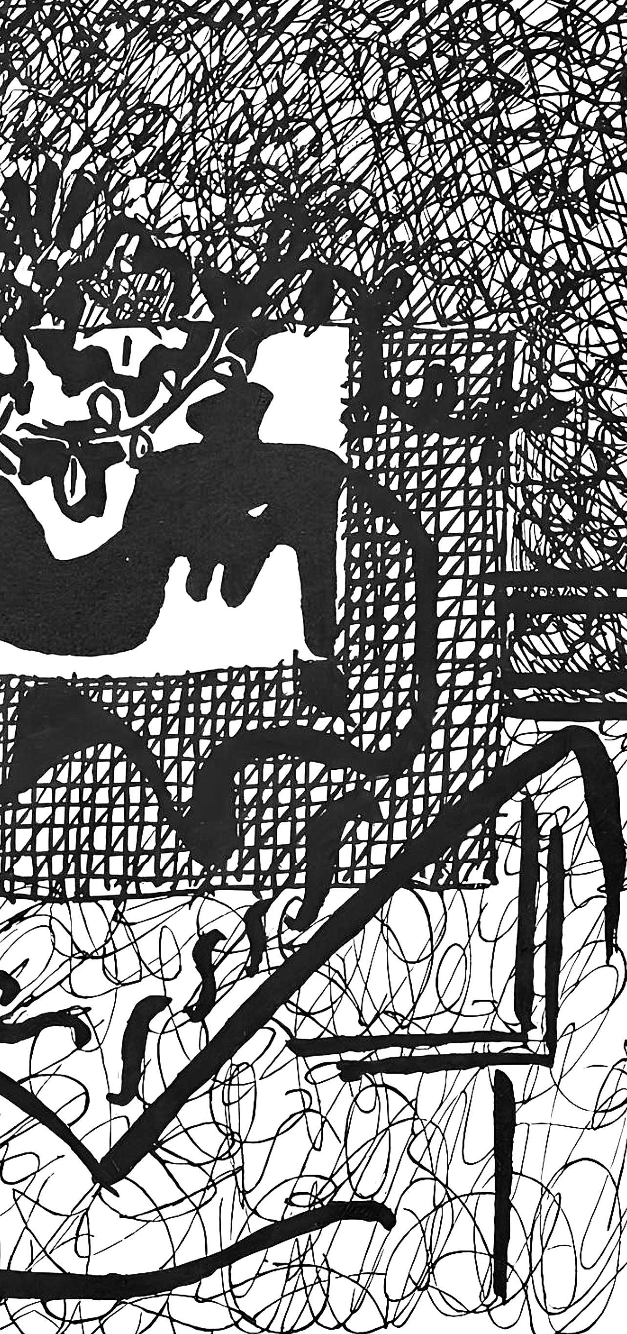 Pablo Picasso, Composition (Johnson/Vollard 193; Monod 10485), Hlne Chez Archimde, Woodcut