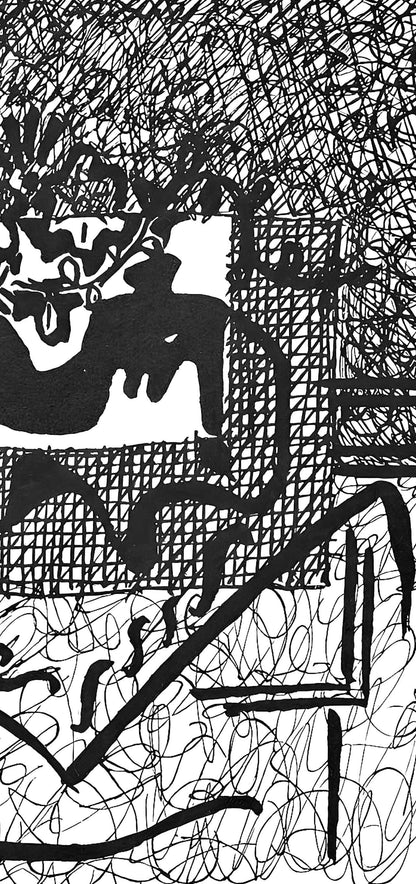 Pablo Picasso, Composition (Johnson/Vollard 193; Monod 10485), Hlne Chez Archimde, Woodcut