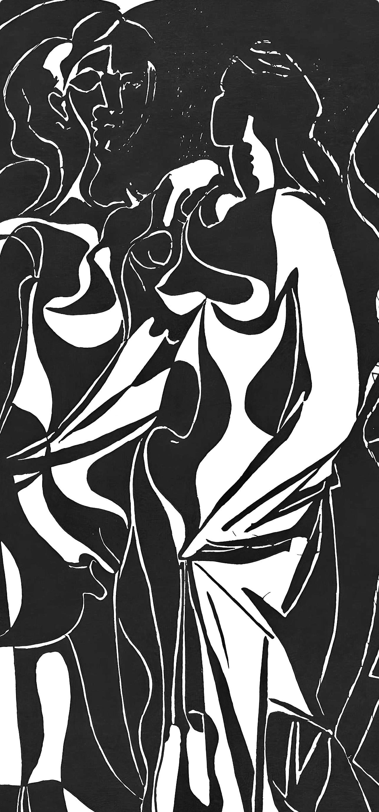 Pablo Picasso, Composition (Johnson/Vollard 193; Monod 10485), Hlne Chez Archimde, Woodcut