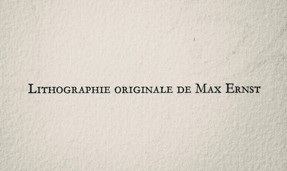 Max Ernst, Composition, San Lazzaro Et Ses Amis, Xxe Sicle, Lithograph