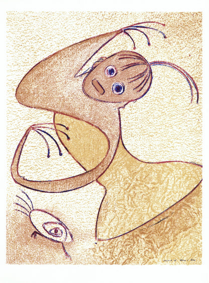 Max Ernst, Composition, San Lazzaro Et Ses Amis, Xxe Sicle, Lithograph