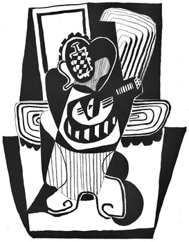 Pablo Picasso, Composition (Johnson/Vollard 193; Monod 10485), Hlne Chez Archimde, Woodcut