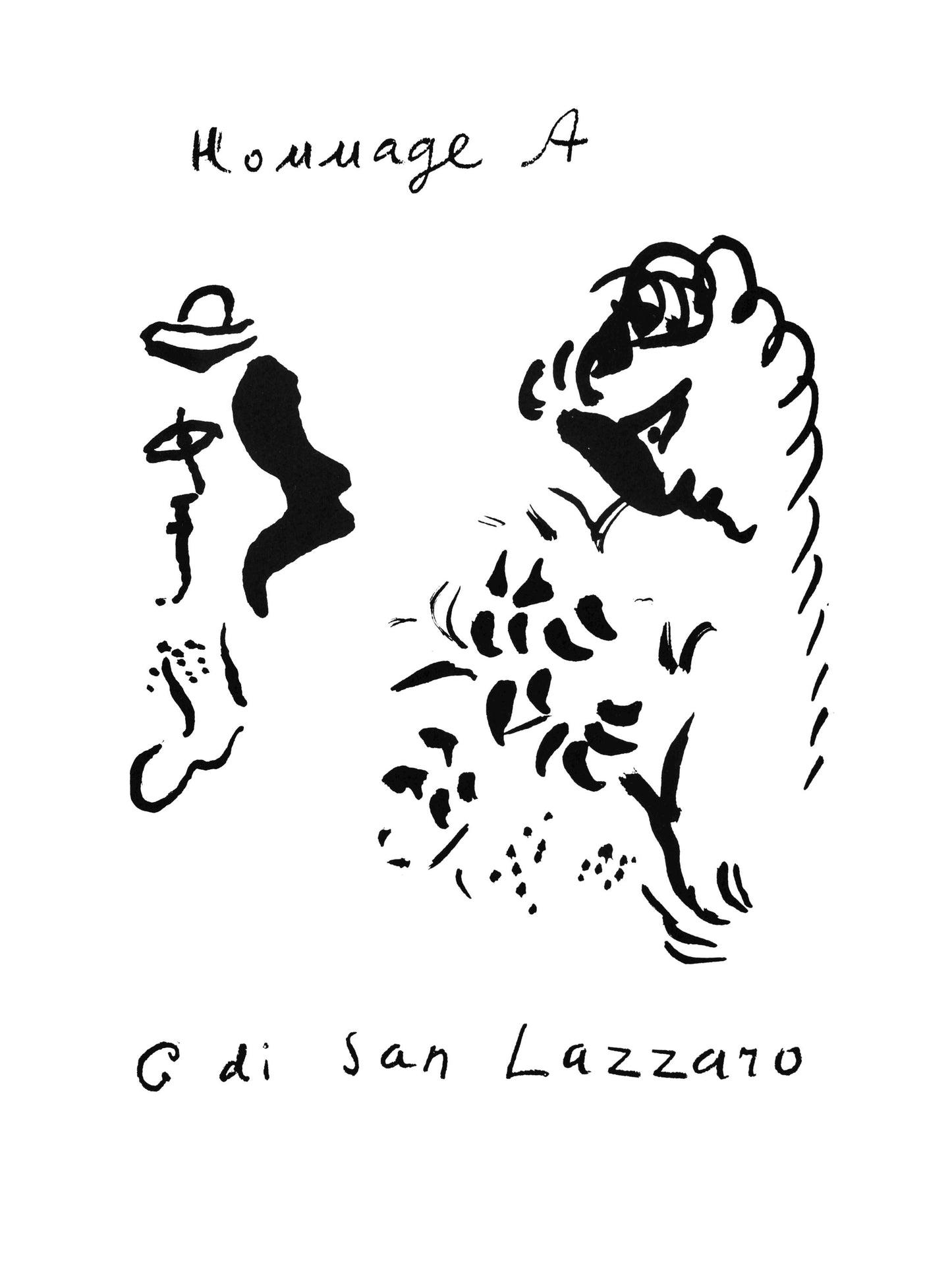 Marc Chagall, Hommage G. Di San Lazzaro, San Lazzaro Et Ses Amis, Xxe Sicle, Lithograph
