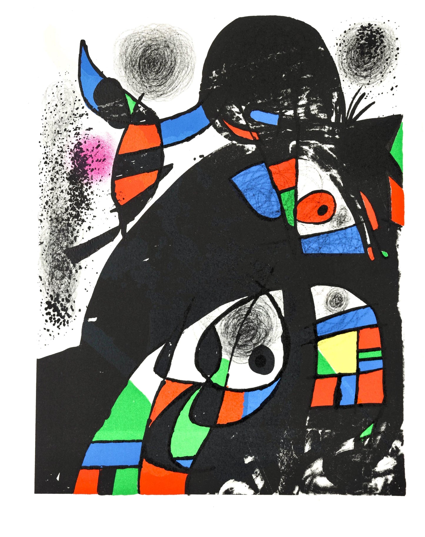 Joan Mir, Composition (Cramer 202; Mourlot 1080), San Lazzaro Et Ses Amis, Xxe Sicle, Lithograph