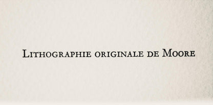 Henry Moore, Reclining Figure (Cramer 366), San Lazzaro Et Ses Amis, Xxe Sicle, Lithograph