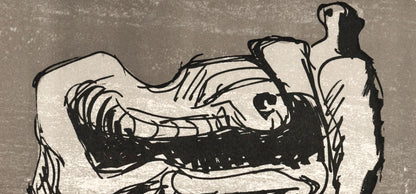 Henry Moore, Reclining Figure (Cramer 366), San Lazzaro Et Ses Amis, Xxe Sicle, Lithograph