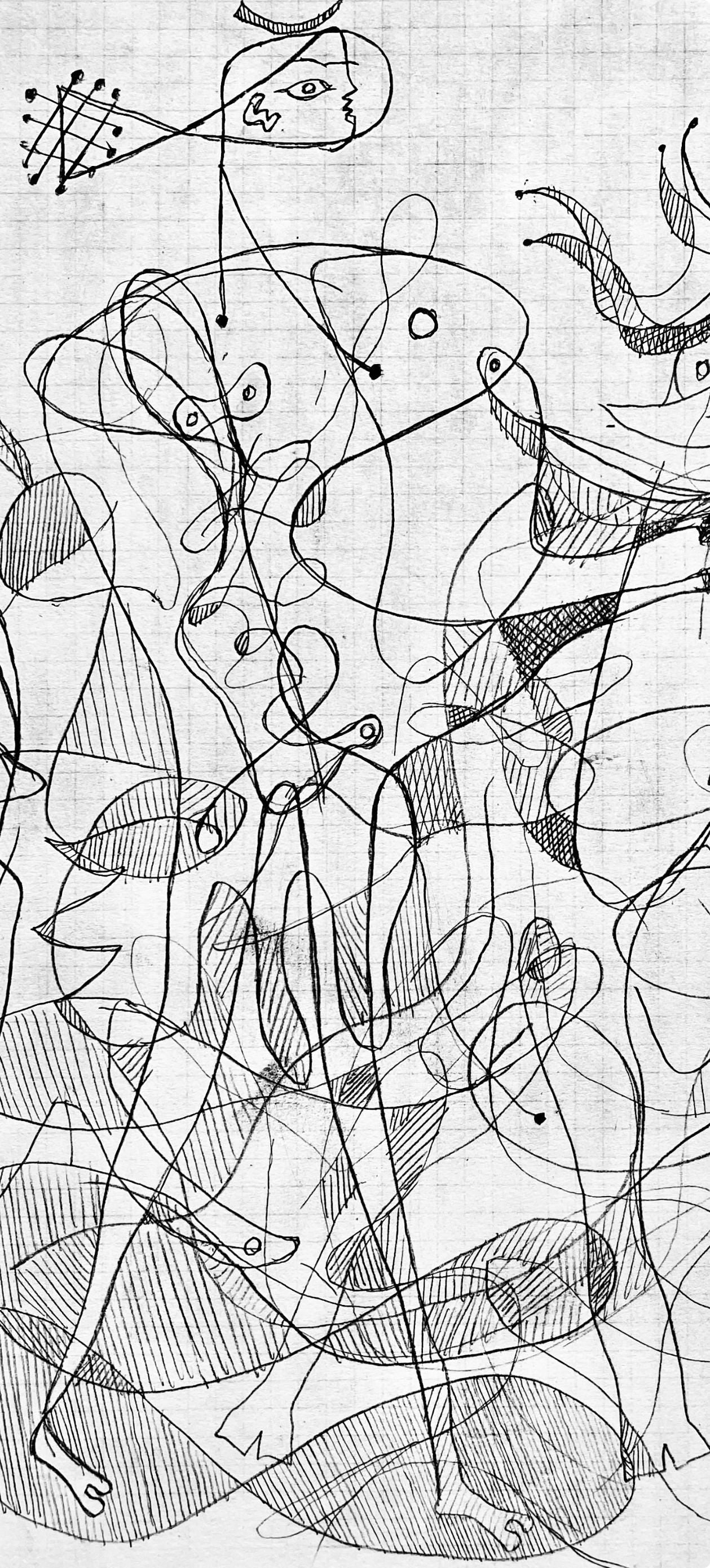 Georges Braque, Composition, Hsiode, Thogonie, Derrire Le Miroir, Lithograph