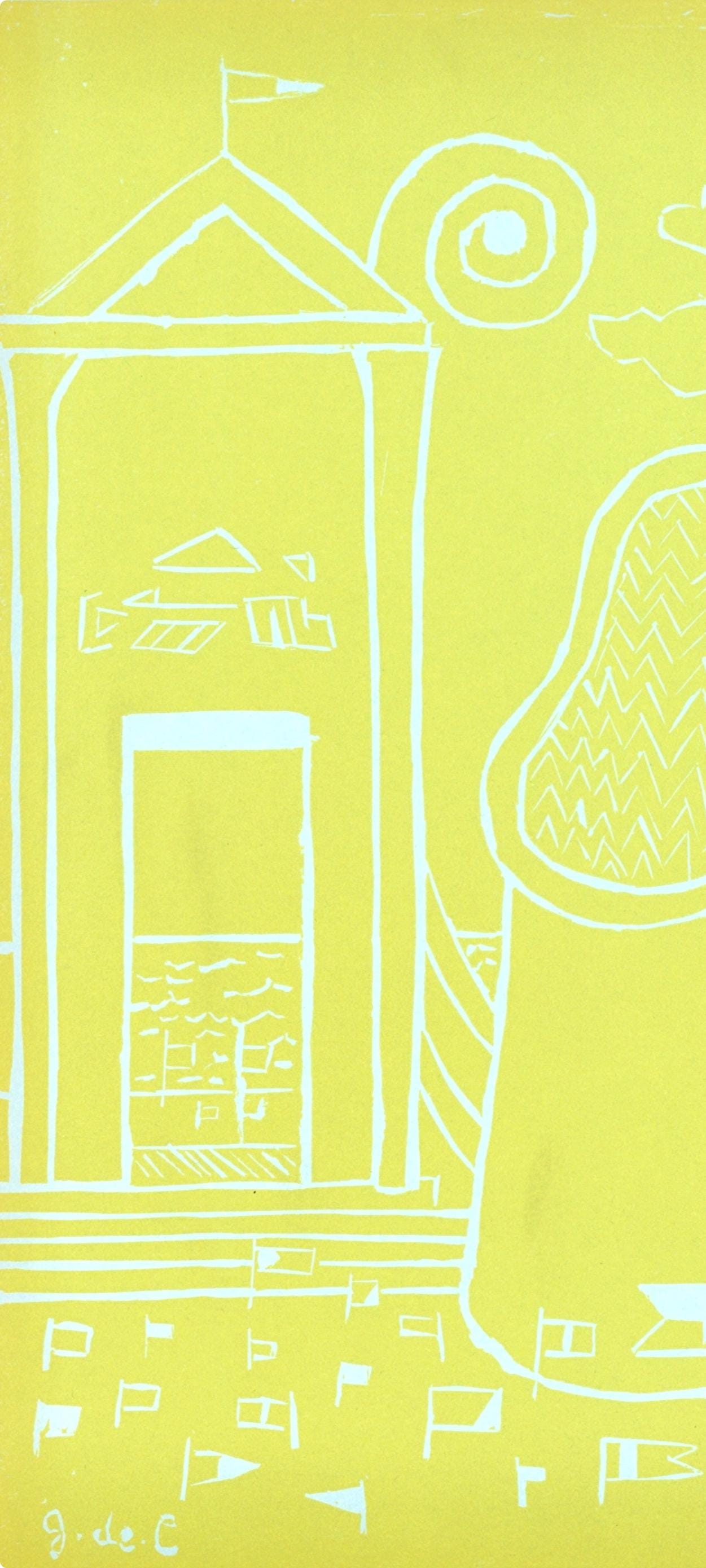 Giorgio De Chirico, Cabina Misteriosa, Socit Internationale D'Art Xxe Sicle, Linocut