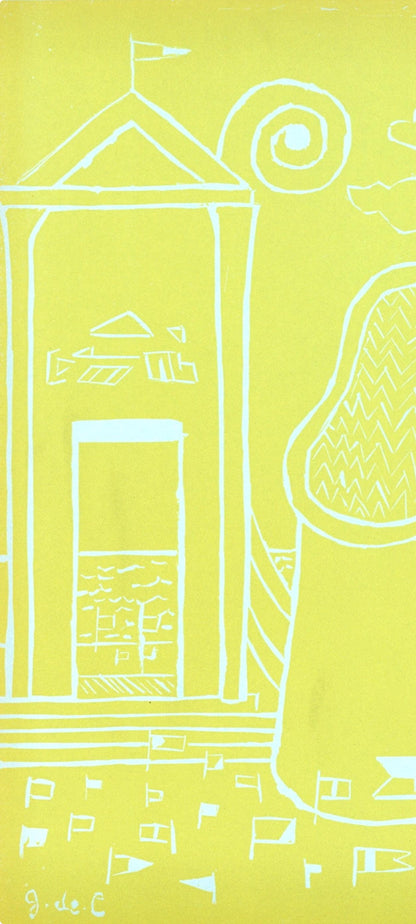 Giorgio De Chirico, Cabina Misteriosa, Socit Internationale D'Art Xxe Sicle, Linocut