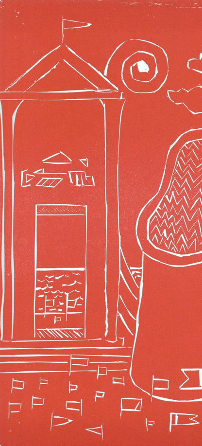 Giorgio De Chirico, Cabina Misteriosa, Socit Internationale D'Art Xxe Sicle, Linocut