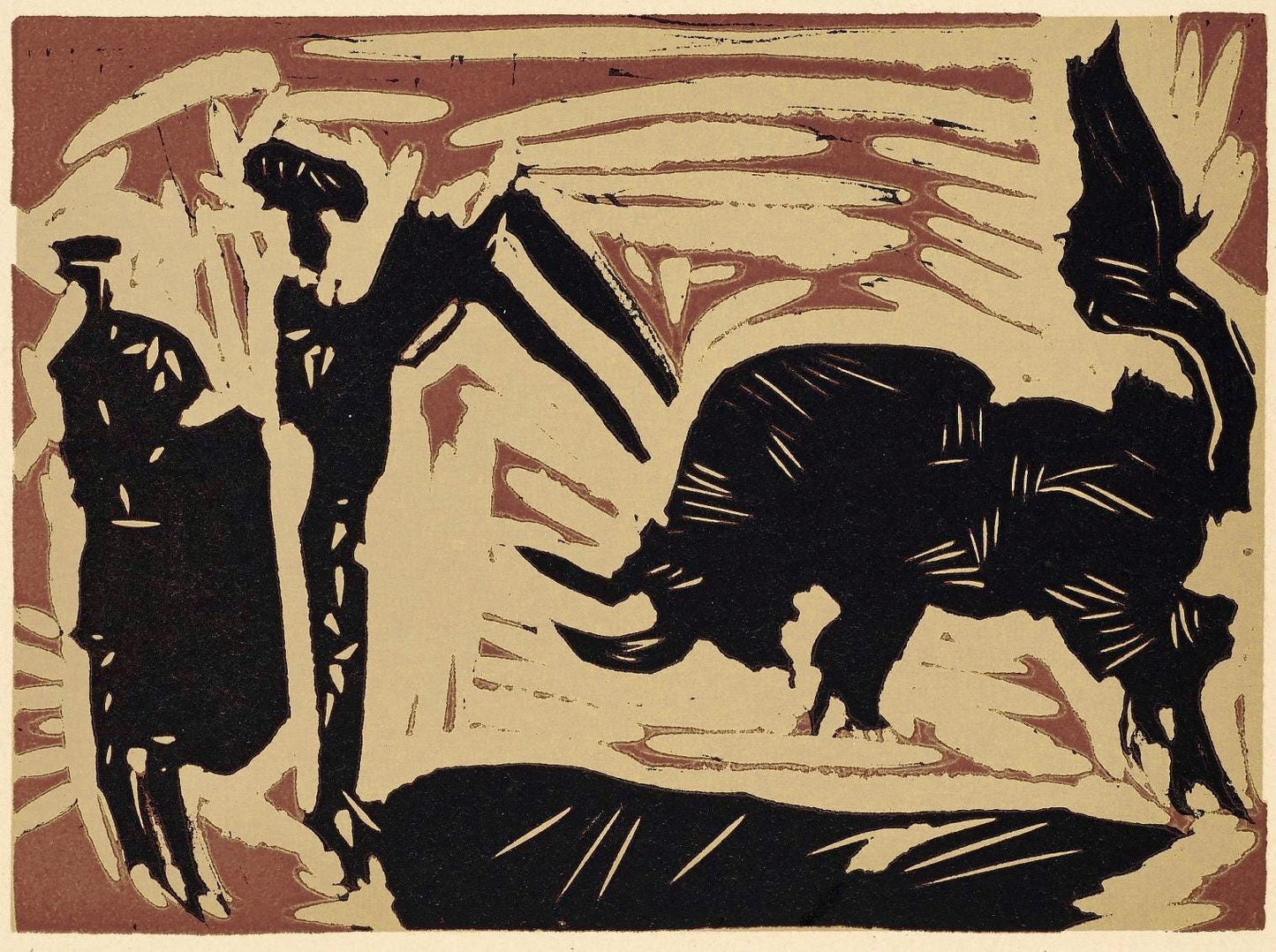 Pablo Picasso, Les Banderilles (Orozco 214), Grabados Al Linleo, Linocut