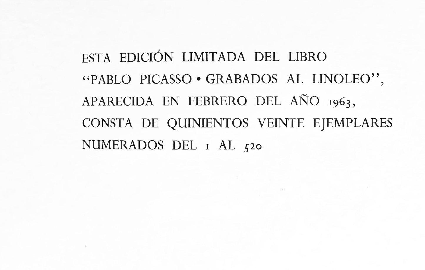 Pablo Picasso, Farol (Orozco 214), Grabados Al Linleo, Linocut