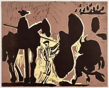 Pablo Picasso, Avant La Pique (Orozco 214), Grabados Al Linleo, Linocut