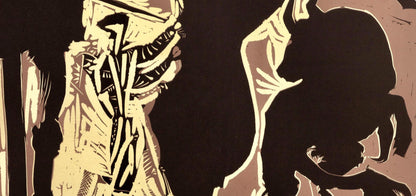 Pablo Picasso, Avant La Pique (Orozco 214), Grabados Al Linleo, Linocut
