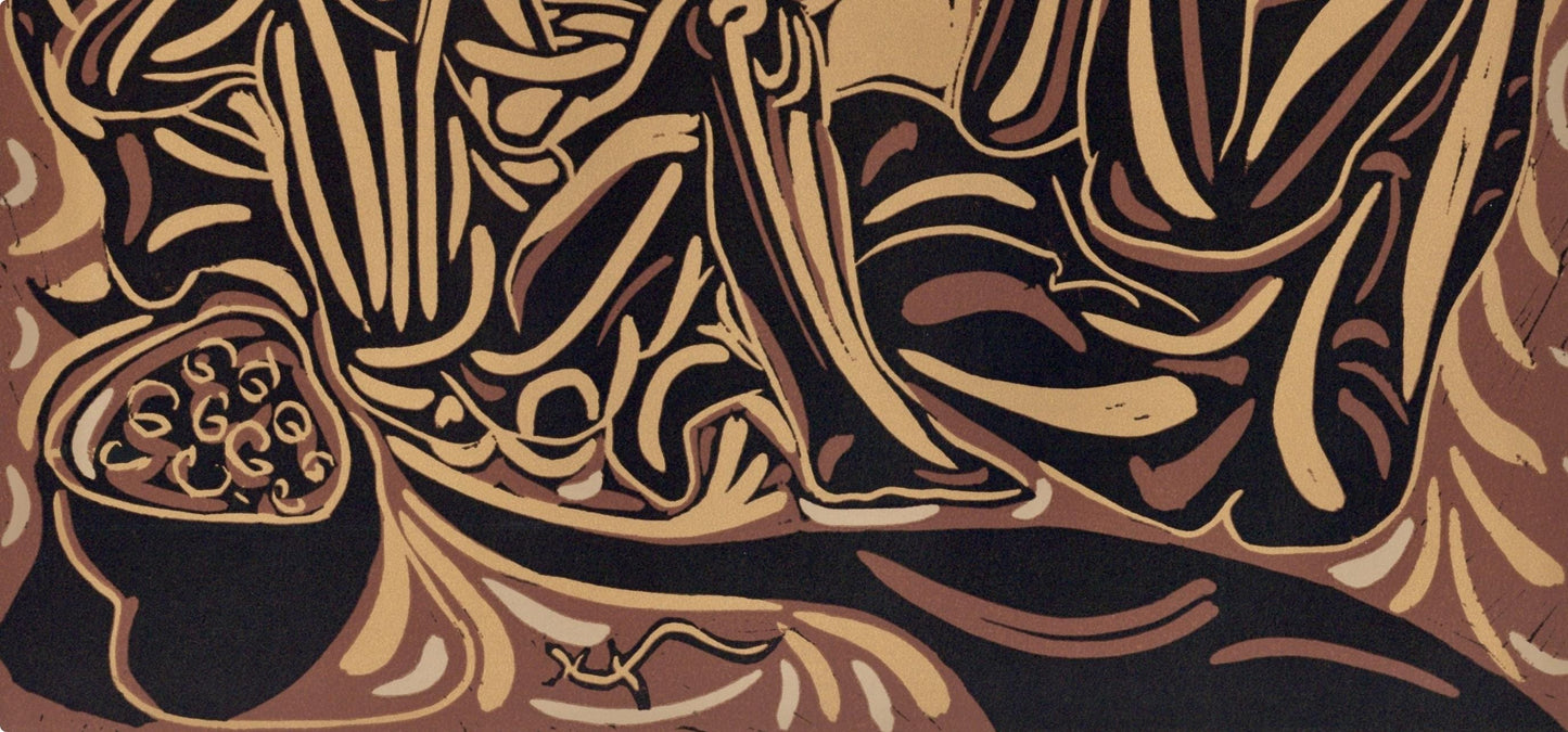 Pablo Picasso, Les Vendangeurs (Orozco 214), Grabados Al Linleo, Linocut