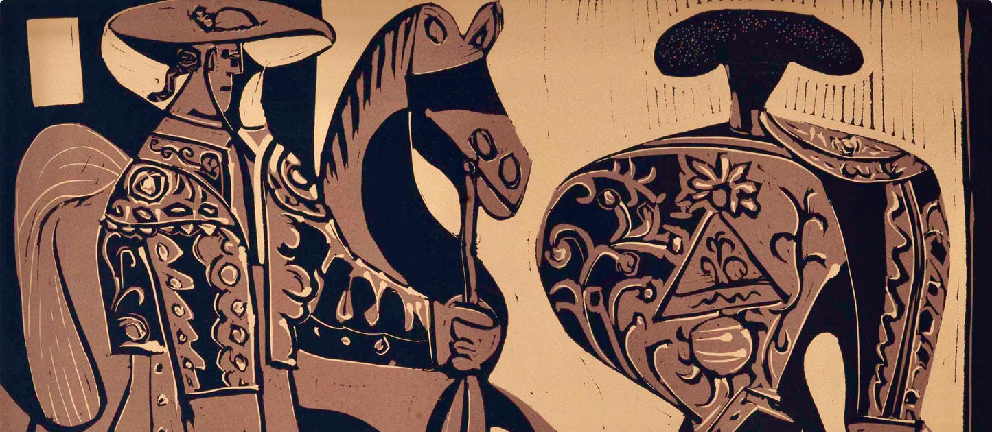 Pablo Picasso, Picador Et Torero (Orozco 214), Grabados Al Linleo, Linocut