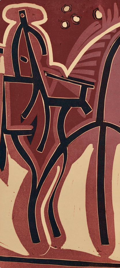 Pablo Picasso, Picador Et Taureau (Orozco 214), Grabados Al Linleo, Linocut