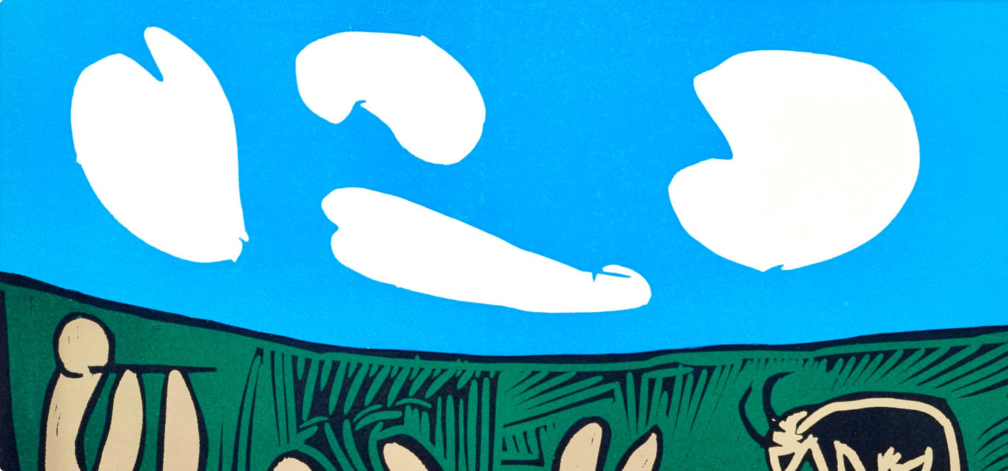 Pablo Picasso, Bacchanale L'Acrobate (Orozco 214), Grabados Al Linleo, Linocut