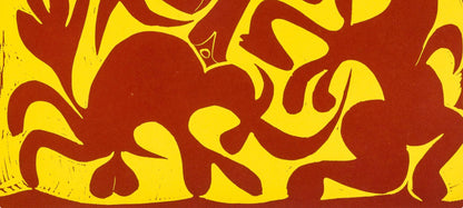 Pablo Picasso, Rouge Et Jaune (Orozco 214), Grabados Al Linleo, Linocut