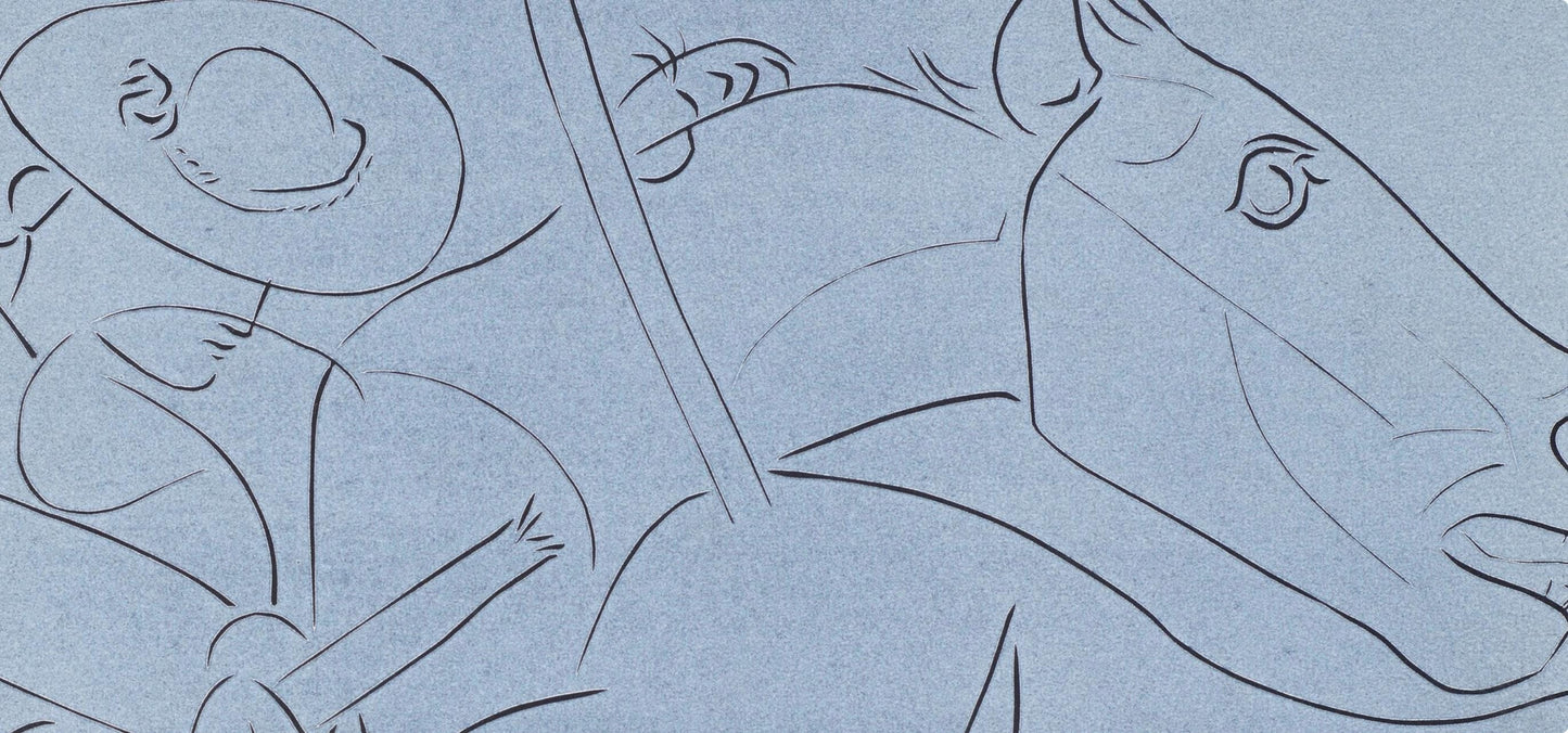 Pablo Picasso, La Pique Casse (Orozco 214), Grabados Al Linleo, Linocut
