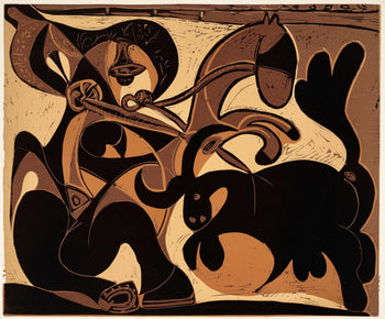Pablo Picasso, Pique (Orozco 214), Grabados Al Linleo, Linocut