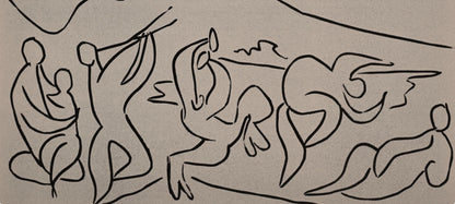 Pablo Picasso, Bacchanale (Orozco 214), Grabados Al Linleo, Linocut