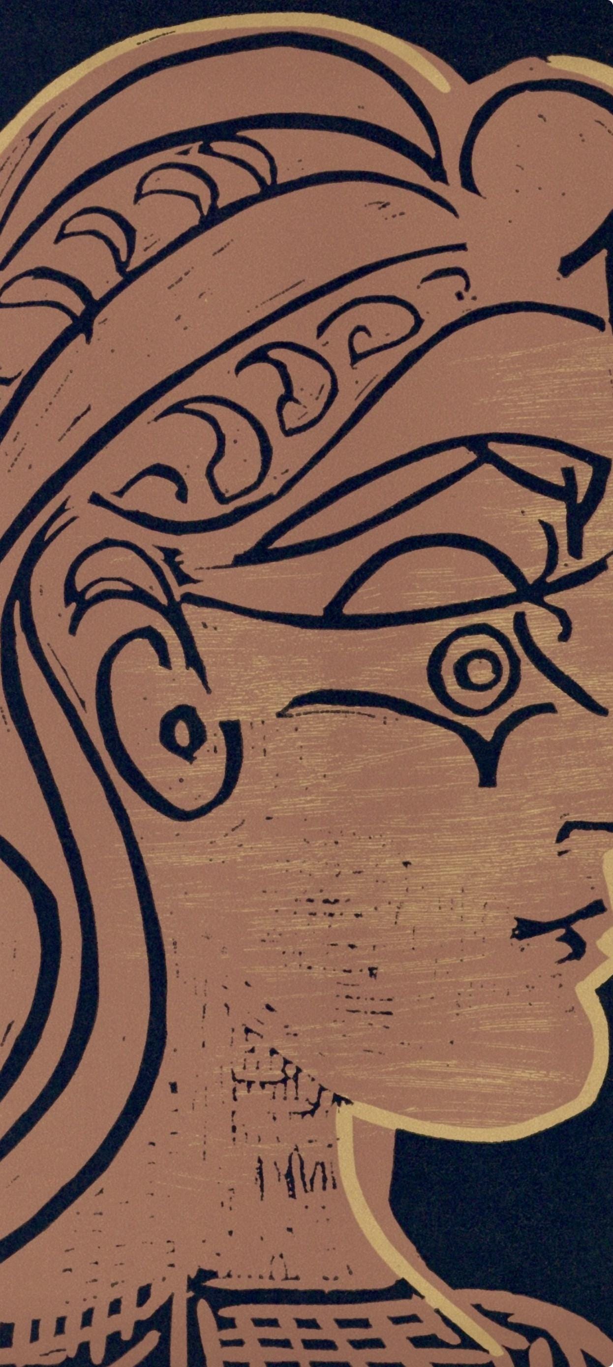 Pablo Picasso, Tte De Femme (Orozco 214), Grabados Al Linleo, Linocut
