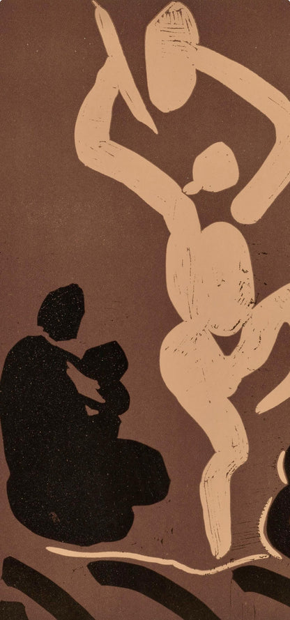 Pablo Picasso, Mre, Danseur Et Musicien (Orozco 214), Grabados Al Linleo, Linocut