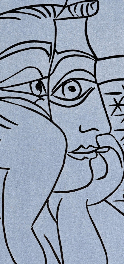 Pablo Picasso, Femme Accoude (Orozco 214), Grabados Al Linleo, Linocut