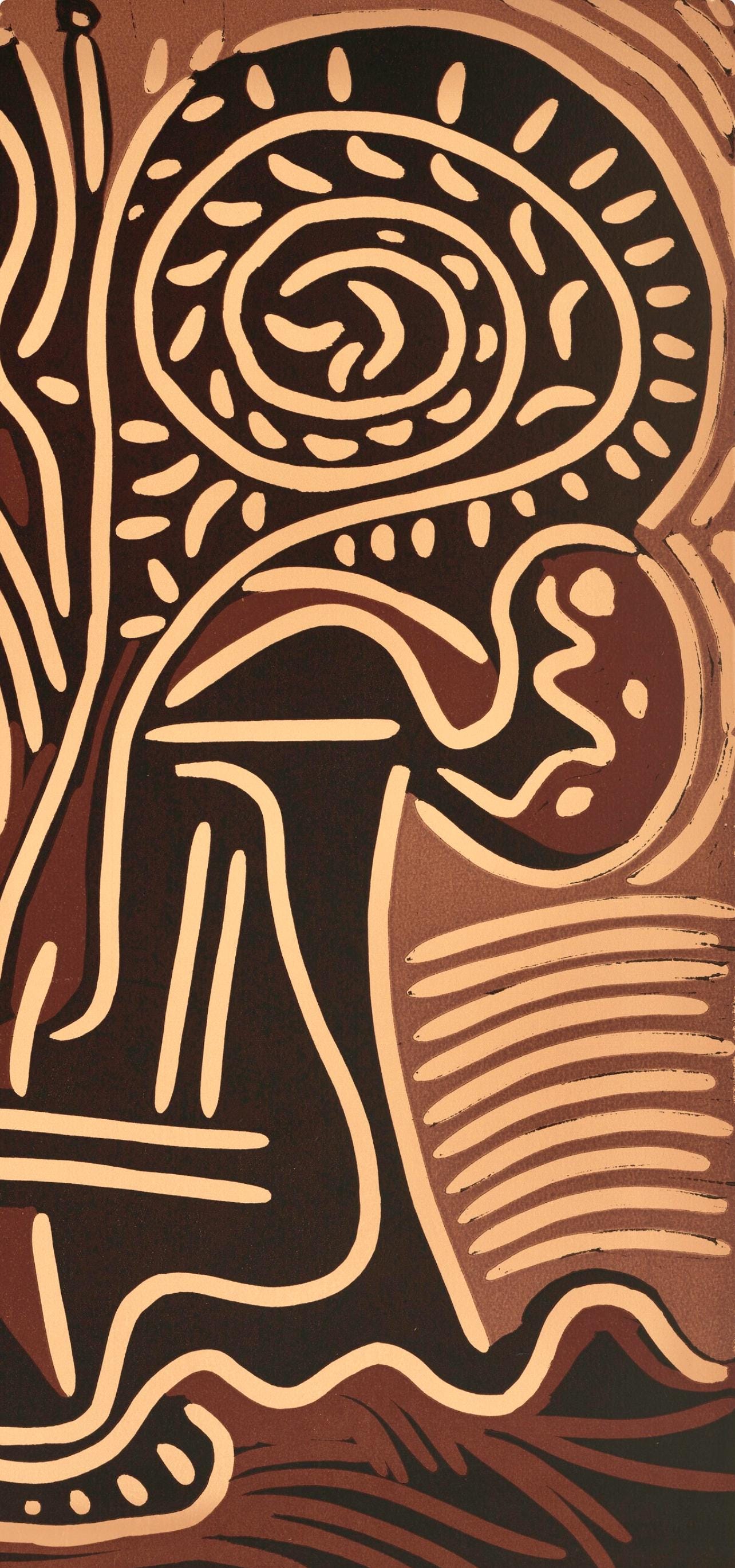 Pablo Picasso, Le Vase De Fleurs (Orozco 214), Grabados Al Linleo, Linocut