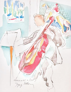 Jacques Villon, Composition, Lettre Mon Peintre Raoul Dufy, Lithograph