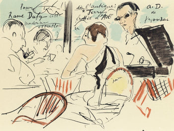 Andr Dunoyer De Segonzac, Eden Roc, Lettre Mon Peintre Raoul Dufy, Lithograph